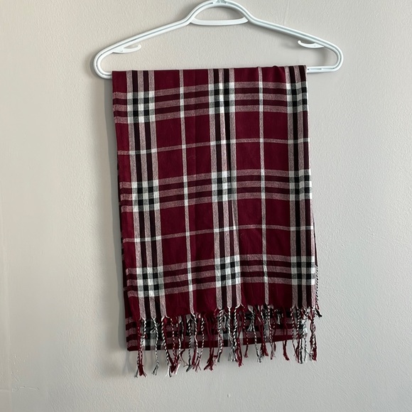 Checkered print plaid scarf gingham scarf - Picture 2 of 4